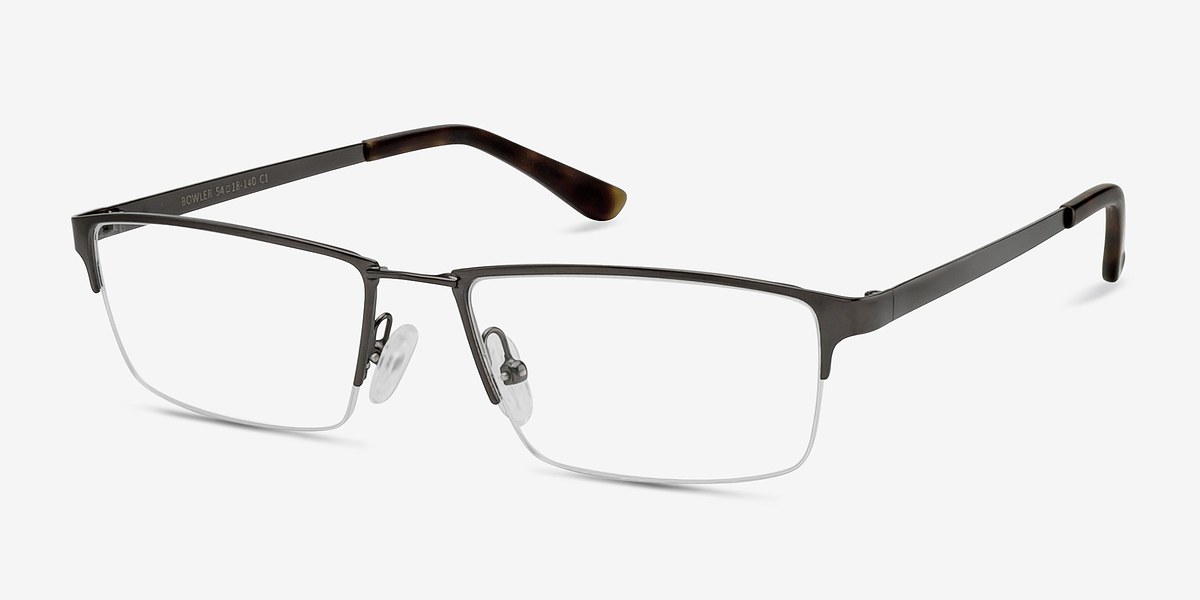 Bowler Gunmetal Metal Eyeglasses EyeBuyDirect