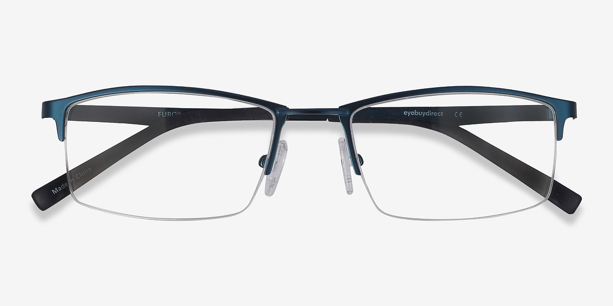 Furox | Navy Metal Eyeglasses | EyeBuyDirect