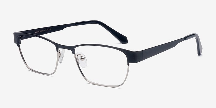EyeBuyDirect Admire Black Silver Metal Eyeglasses