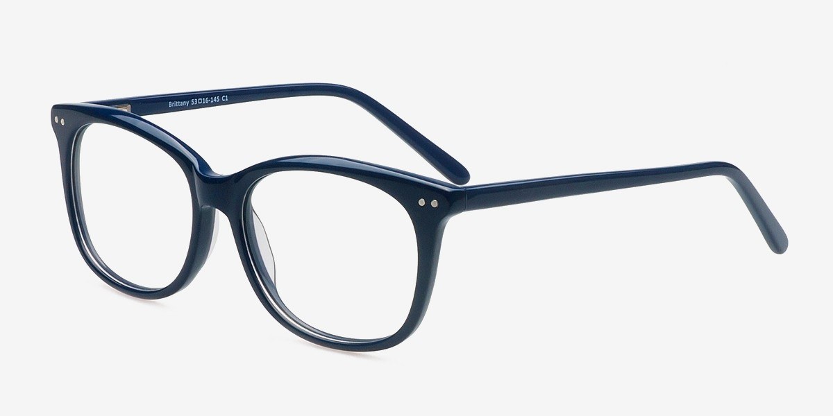 Brittany | Navy | Women Acetate Eyeglasses | EyeBuyDirect