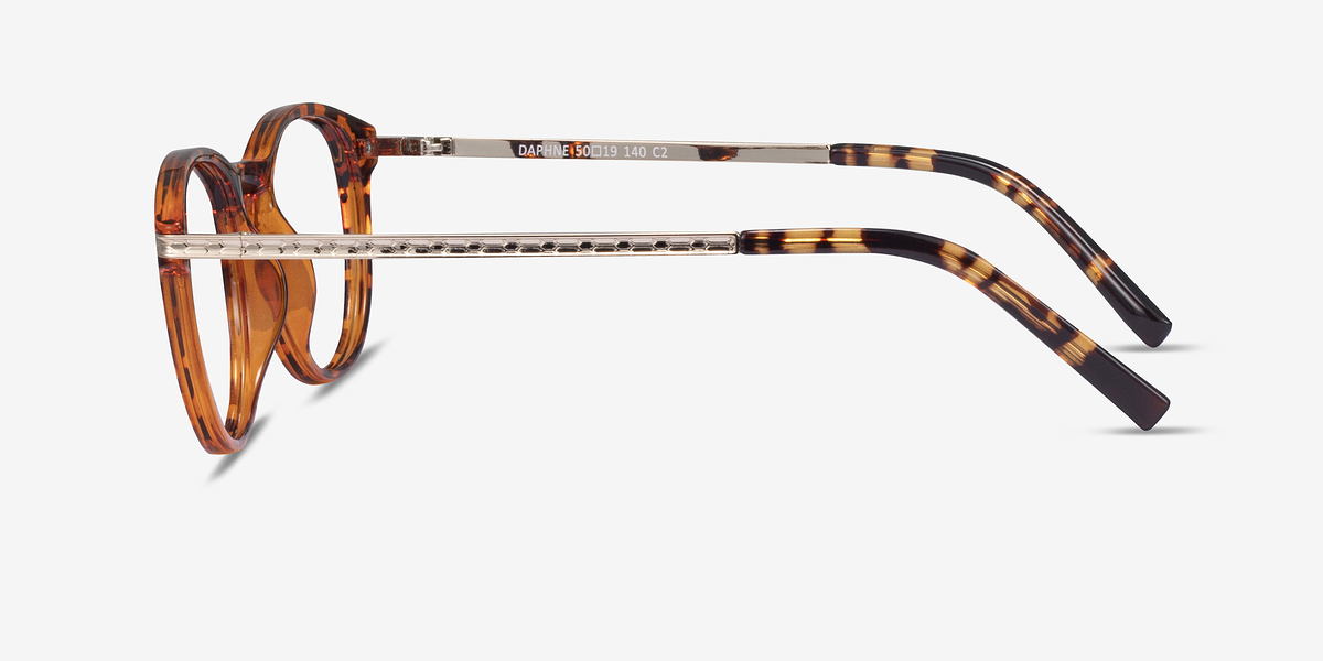 Daphne Brown/Tortoise Women Plastic Eyeglasses EyeBuyDirect