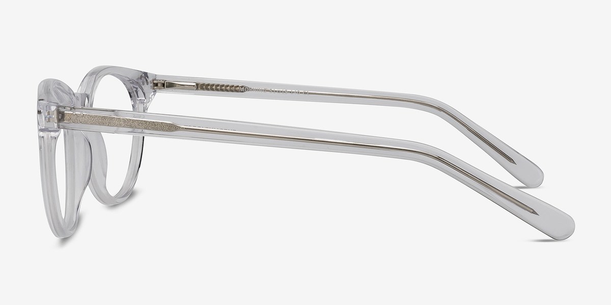 Morning Clear/White Acetate Eyeglasses EyeBuyDirect