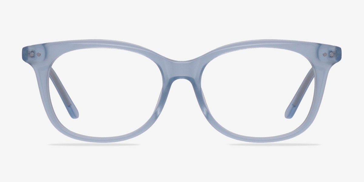 Brittany Clear/Blue Women Acetate Eyeglasses EyeBuyDirect