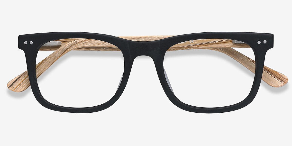 Montreal Matte Black Progressive Eyeglasses EyeBuyDirect
