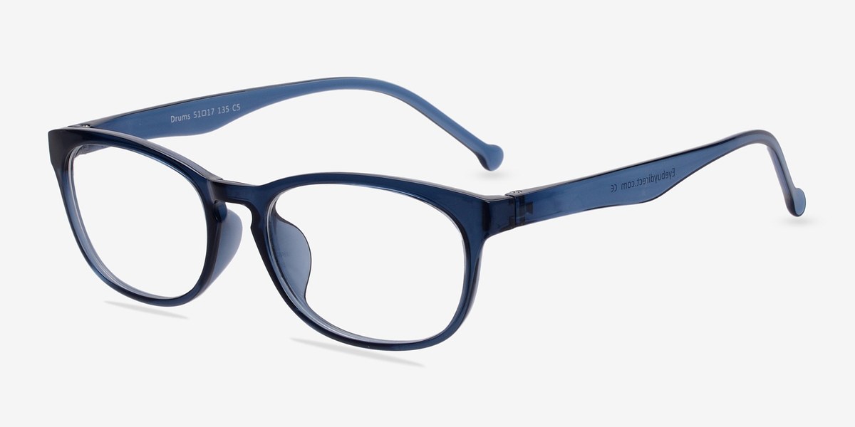 Drums | Clear/Blue Plastic Eyeglasses | EyeBuyDirect