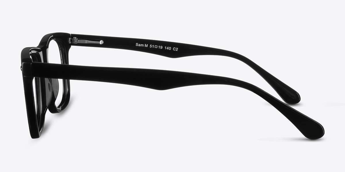 Sam M Black Acetate Eyeglasses EyeBuyDirect