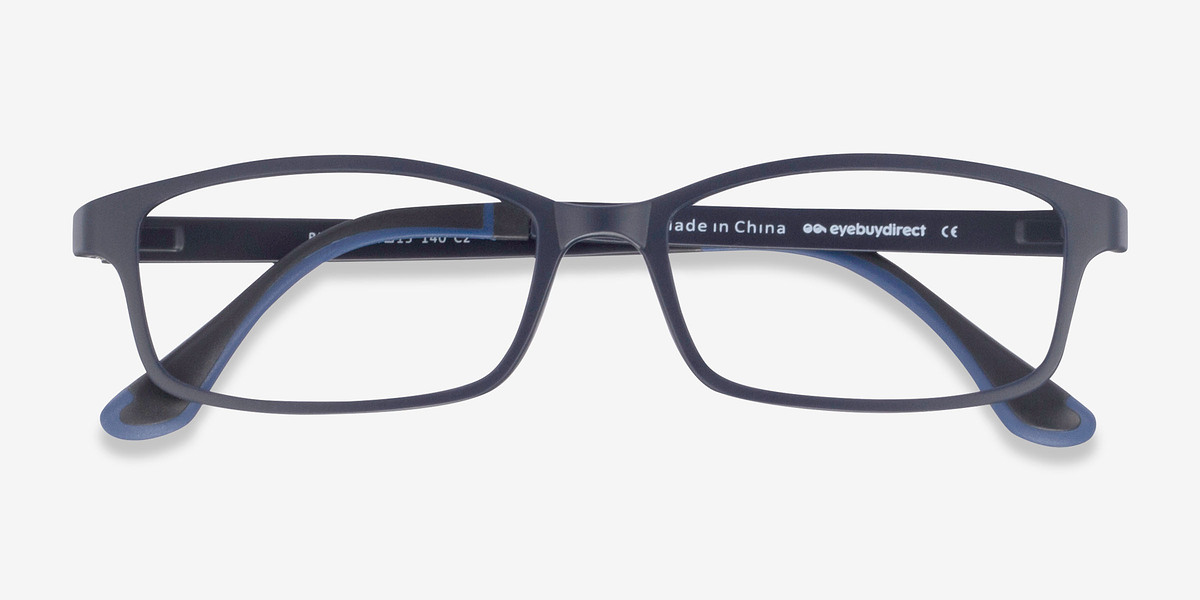 Broad Navy Plastic Eyeglasses EyeBuyDirect
