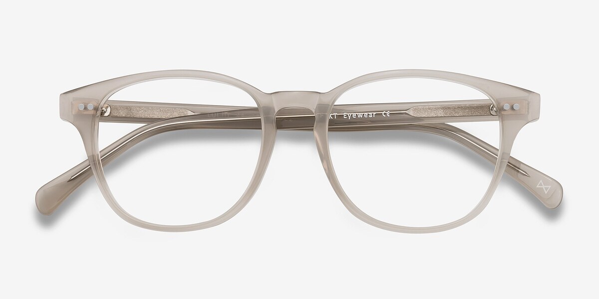 Lucid Clear Gray Acetate Eyeglasses Eyebuydirect