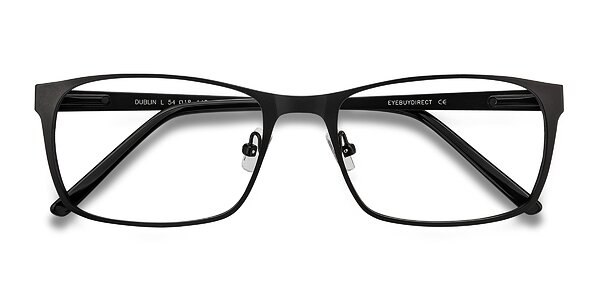 Dublin Matte Black Metal Eyeglasses EyeBuyDirect