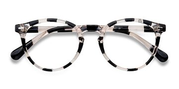 Gray Floral Peninsula -  Plastique Lunettes de vue