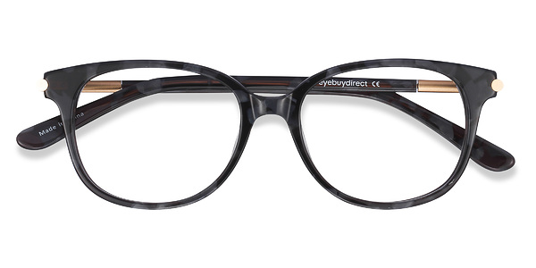 Jasmine | Gray Floral Acetate Eyeglasses | EyeBuyDirect