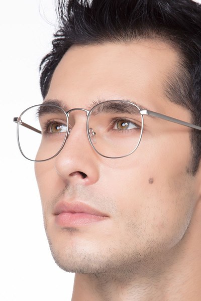 ST Michel | Silver Metal Eyeglasses | EyeBuyDirect