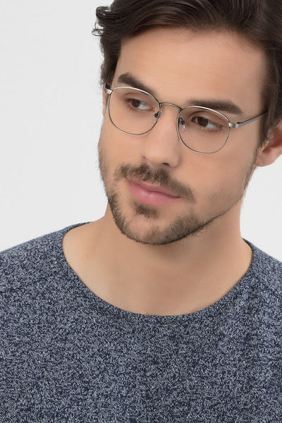 St Michel Gunmetal Metal Eyeglasses Eyebuydirect