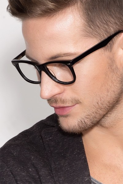 Sam | Black Progressive Eyeglasses | EyeBuyDirect