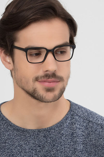 November | Matte Black Plastic Eyeglasses | EyeBuyDirect